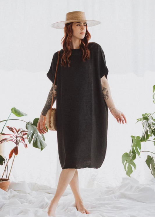 Crinkle Balloon Dress